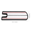 Golf Putting Training Aid Alignment Mirror Rail Practice Putting Corrector
