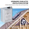 Attic Fan Temperature Controller - 120V Adjustable Thermostat Switch for