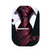 Barry.Wang Men Tie Red Black Stripes Silk Ties Pocket Sqaure
