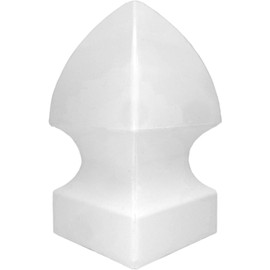 Jake Sales 4" Vinyl Post Cap GOTHIC Style Post Caps - Vinyl Fence Post Caps for 4" x 4" Vinyl Fence Post - WHITE PVC/Vinyl Fence Post Cap