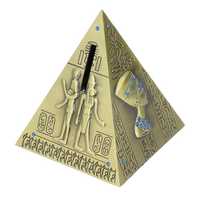 Egyptian Pyramid Model Green Bronze Large Retro Classic Exquisite Decorative
