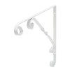 DURAline Ornamental Bracket WHT 10X10 244, metal, White, 25 x