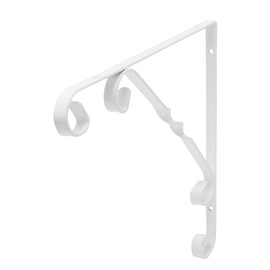 DURAline Ornamental Bracket WHT 10X10 244, metal, White, 25 x 25 cm