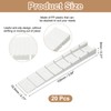 uxcell 20 Pcs Composite Shims and Leveling Wedges, 3.94-in White