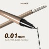 2 Pcs Delineador De Ojos Long Lasting Eye Liner Negromarrón