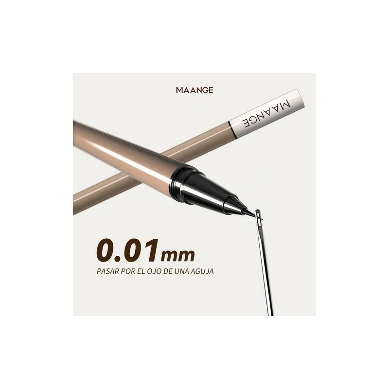 2 Pcs Delineador De Ojos Long Lasting Eye Liner Negromarrón