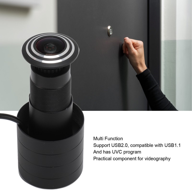 Peephole Camera 1080P 2MP Pixels Wide Angle USB Plug and