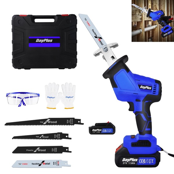 Brushless Reciprocating Saw Cordless, 21V Max 3000 SPM Rechargeable Saw,