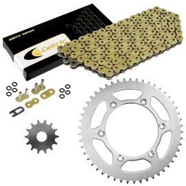 Caltric Gold O-Ring Drive Chain & Sprockets Kit for Yamaha YZ250 1999-2017