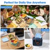 4 Pack 32oz Stainless Steel Sandwich Containers with Silicone Lids