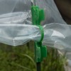 50Pcs Greenhouse Clamp PE Plastic 2 Head Plant Film Clamp