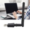 Wireless Network Card High Transmission Speed Black 300Mbps USB Adapter