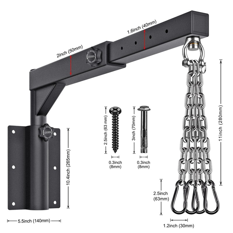 Kipika Rotatable Heavy Duty Wall Mount for Punching Bags -