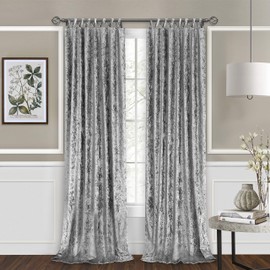 Achim Home Furnishings HPPN84GY06 , Grey Harper Criss-Cross Window Curtain Panel, 50" x 84"