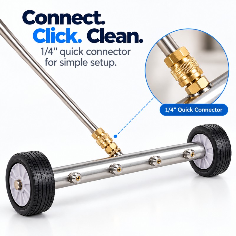 2-in-1 Undercarriage Pressure Washer Kit with Extension Wands – 4000