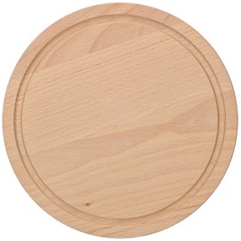 KOTARBAU® Round Chopping Board Diameter 20 cm Wooden Board for Cutting Cheese Bread Serving Food