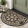 Half Circle Door Mat Thin Non-Slip Absorbent Half Moon Rug
