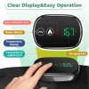 US USB Rechargeable Shoulder Brace Massage Belt Electric Heating Vibration