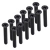 Pack of 50 M3 Countersunk Screws DIN 965 Black Galvanised