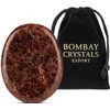 Garnet Worry Stone – Natural Polished Thumb Palm Stone for