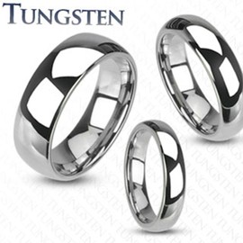 Tapsi´s Coolbodyart® Women's Ring Men's Ring Tungsten in Silver Classic Line Wedding Ring Wedding Ring, Tungsten Carbide, No Gemstone