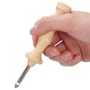2Pcs Punch Needle Embroidery Kit Wooden Handle Yarn Needle DIY