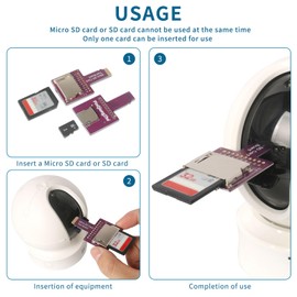 PinQiongZhe - Kit de tarjeta de memoria micro SD macho a hembra adaptador de extensión extensor herramientas de prueba para coche, GPS, lector de tarjetas 3D, tarjeta micro SD a SD
