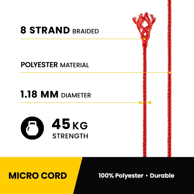 Kamu Synber Micro Cord 1.18 mm Paracord Cord Rope 15