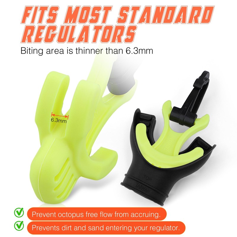 OVOVFANY Scuba Octo Plug, 2Pack Diving Regulator Octopus Retainer Mouthpiece