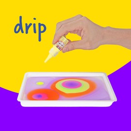 Dan&Darci Marbling Paint Art Kit for Kids - Arts & Crafts Gifts for Girls & Boys Ages 6-12 Years Old - Craft Kits Set - Gift Ideas Activities Toys Age 6 7 8 9 10 Year Olds - Marble Painting Sets