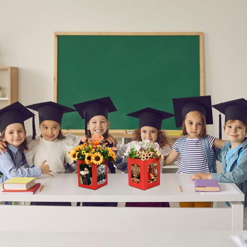 FOBSME 6 PCS Graduation Picture Box Centerpieces for Table 6/7
