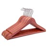 American Red Cedar Wooden Coat Suit Hangers, Wood Skirt Dress