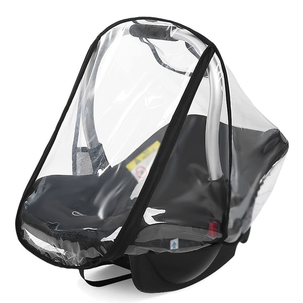 Cysocool Universal Baby Car Seat Rain Cover With Easy Access Zipper, Waterproof Weather Shield for Infant Baby Carrier Rain Shield Car Seat Accessory for Maxi-Cosi pebble plus cabriofix Car Seat