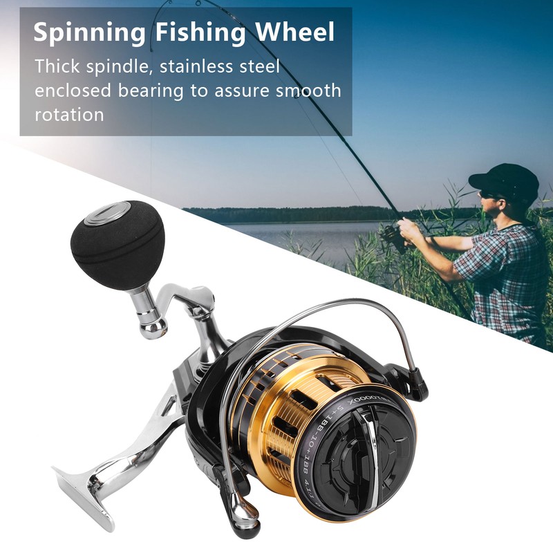 Far Throw Fishing Reel Metal 5+1BB Bevel Cup 4.1:1 High