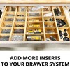 SpaceAid Bamboo Drawer Dividers Inserts, 3 Sizes, 9 Pack