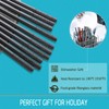 Sbirdbao 5 Pairs Reusable Fiberglass Chopsticks Dishwasher Safe, Japanese Style