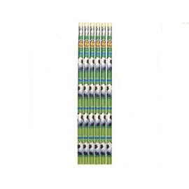 Football Pencils with Eraser Tip Pack of 6