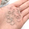 1010pcs Open Jump Rings for Jewelry Making,Metal O Ring Plated