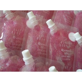 Mermaid Today Unicorn Tomorrow Glitter Body Hair Gel Strawberry Mermaid Today Unicorn Tomorrow 4.7 oz Pouch