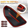 Glossy Black Side Door Mirror Covers and Handle Caps Replace