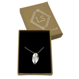 Leaf necklace - leaves pendant- delicate leaves - Sterling Silver leaves - leaf jewellery - nature inspired jewellery - hand made in Cornwall