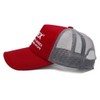 Avilex Number Ring Embroidered Mesh Cap 7300, red, 57 to