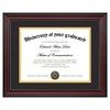 upsimples Diploma Frame 11x14, Wood Grain with Gold Beading, 1