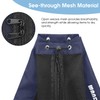 WANDF Swim Bag Mesh Drawstring Backpack Beach Backpack for Swimming,