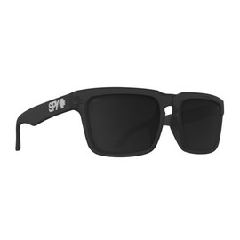Spy Optic Helm Sunglasses Translucent Black with Happy Gray Green Black Mirror Lens 57mm