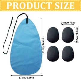 MIRKUZI 1 Saxophone Cleaning Cloth with 8 Mouthpiece Pads, Flute Cleaning Cloth, Clarinet, Flute, Saxophone, Oboe, Inner Tube Cleaning Cloth, Flute Cleaning Kit, Saxophone Cleaning Cloth