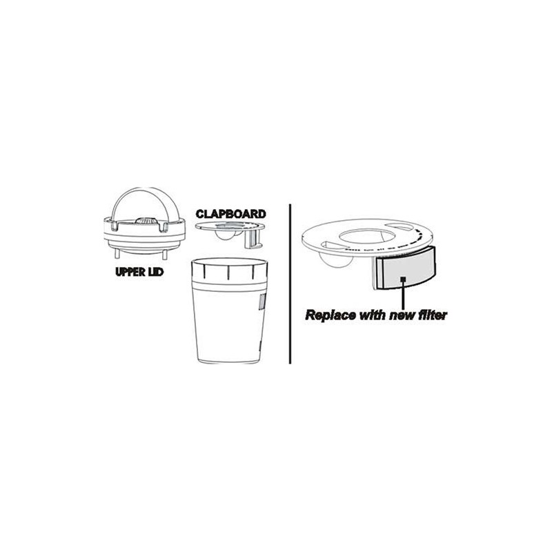 Oscar Smokeless Ashtray for Cars with Extra Filters
