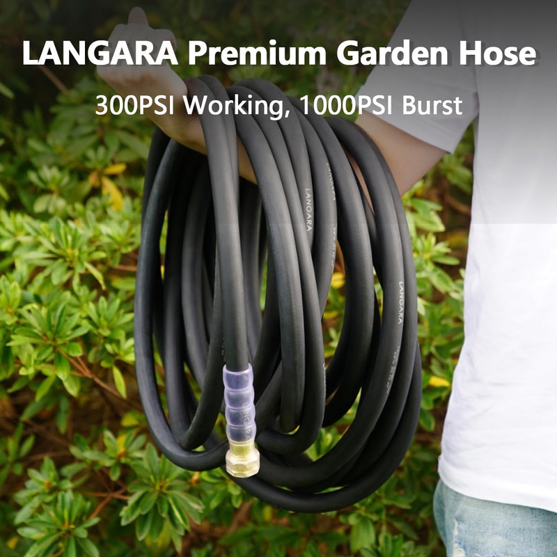 Heavy Duty Premium Garden Hose 125ft x 5/8", 300PSI Working,