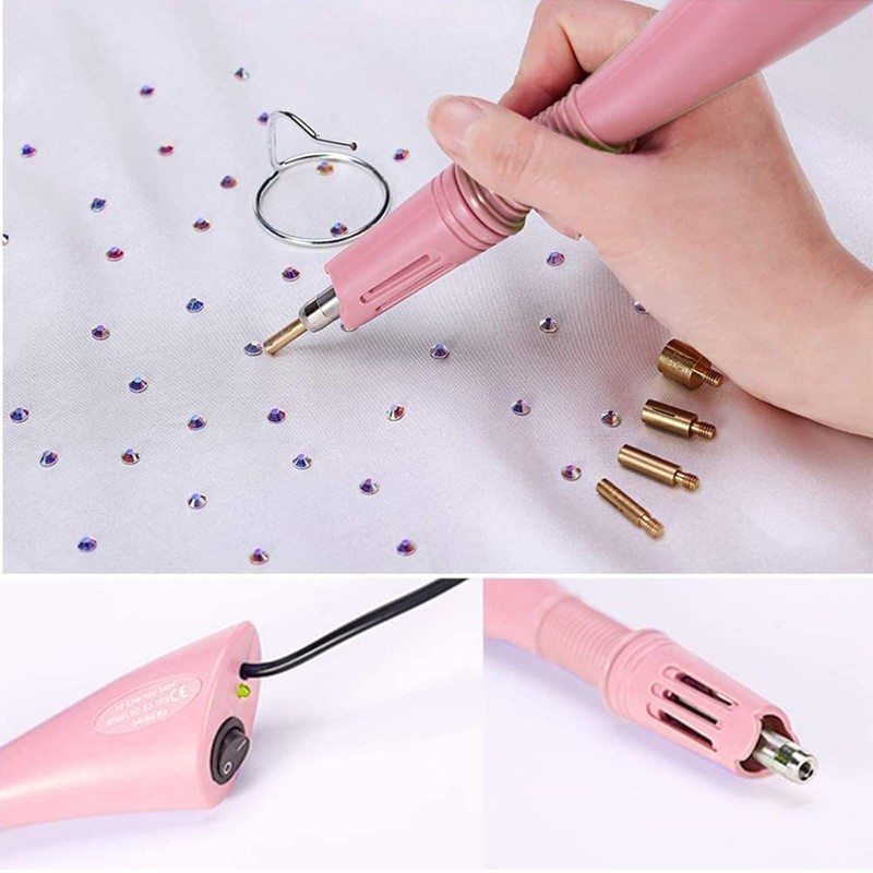 Hotfix Rhinestone Applicator, 7 in 1 Professional Iron-on DIY Hot