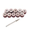 Dophee 10Pcs 240 Grit Flap Sanding Wheel Head Grinding Disc